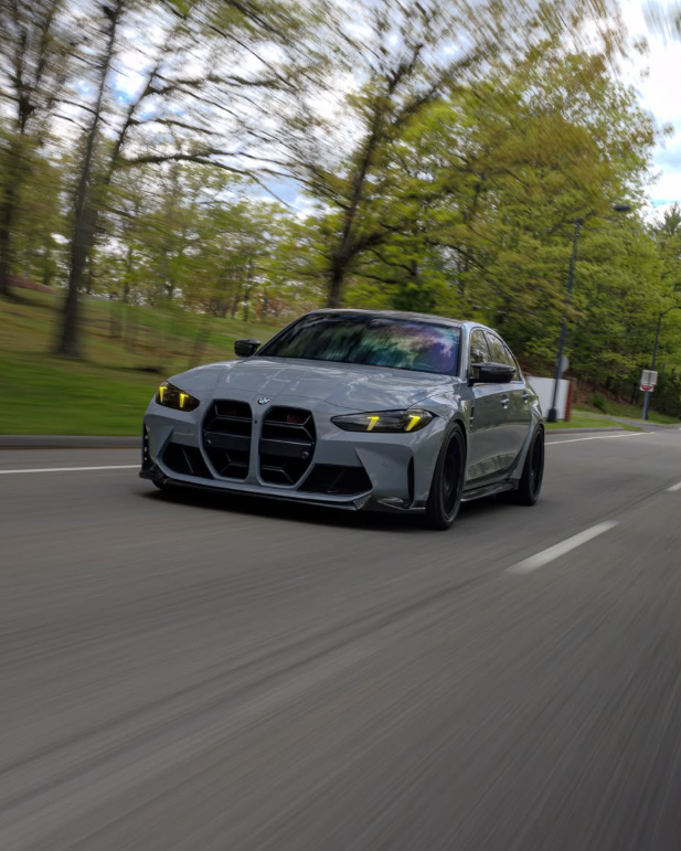 BMW M3 rolling shot